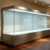 Vitrines de Museu Personalizadas de Acordo com Desenhos, Expositores de Vidro Temperado Ultra-Transparente para Relíquias Culturais e Antiguidades, Vitrines de Bronze e Porcelana