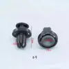 Clip de fijación de plástico para guardabarros y parachoques con hebilla universal de nailon para coche.