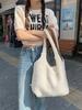 310233 Lã de Cordeiro Fofo Pelúcia Outono e Inverno Grande Capacidade Bolsa de Lona Feminina Peluda Bolsa Colete de Uso Duplo