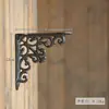 Marco de Soporte Triangular de Hierro Forjado y Fundición Retro Europeo Montado en Pared Ángulo Recto Fijo Soporte de Estante de Carga