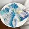 [100% Algodão] Novo Lenço Feminino de Algodão Puro para a Primavera de 2026 com Design de Pintura a Óleo, Moderno e Elegante, Lenço de Pescoço e Xale de Luxo Leve