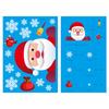 Nuevas Pegatinas Electrostáticas de Copo de Nieve de Papá Noel Pegatinas para Ventana Sin Pegamento Pegatinas para Vidrio Suministros para Decoración de Ventanas Pegatinas de Navidad