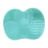 Estropajo de Silicona Personalizado para Manzanas con Ventosa Limpiador de Brochas de Maquillaje Portátil Artefacto para el Hogar Herramienta Fábrica Dedicada Venta al por Mayor