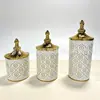 Frasco de almacenamiento estilo europeoFrasco de almacenamiento de lujo ligeroFrasco para té, snacks, dulcesFrasco de plástico sellado