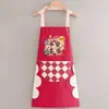 Delantal para Uso en Cocina, Impermeable y a Prueba de Aceite, Moderno para Todas las Estaciones, Adecuado para Catering y Cocina, Ropa de Trabajo Resistente a Manchas Roja al por Mayor