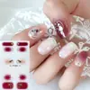 Película de Calcomanía para Uñas FF Estéreo Impermeable Sin Hornear Calcomanía Completa Estilo Simple Papel de Película para Calcomanías de Uñas de Primavera, Verano, Otoño e Invierno