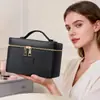 Bolsa de Maquiagem Pronta de Fábrica para Mulheres, Cor Sólida, Costurada, Impermeável, Resistente ao Desgaste, Bolsa de Armazenamento para Maquiagem, Bolsa de Maquiagem Nanfeng