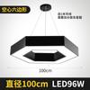 Lámpara colgante LED de oficina simple en forma de Y, lámpara hexagonal creativa, iluminación comercial, lámpara redonda para barra de gimnasio