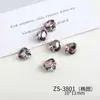 Nova Arte de Unhas Cor Sólida Rosa Seco com Decorações de Strass, Coração Deslumbrante, Oval, Quadrado Arte de Unhas Usável com Strass Atacado