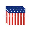 Conjunto de Louça para Festa do Dia da Independência Transfronteiriça Decoração de Cena do Dia da Independência Americana Guardanapos Toalha de Mesa Faixa
