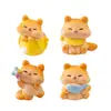 Micro Paisaje Creativo Lindo Gatito Gordito Figura Caja Ciega Decoración Casa de Muñecas Accesorios Coche Escritorio Adornos Pequeños