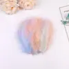 Yiwu cor tingida pena pena de peru cauda pontuda veludo DIY fabricação de joias de orelha Bola Bobo material de decoração de pena