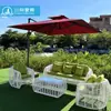 Procesamiento de Sofá de Ratán para Exteriores Combinación de Mesa y Sillas de Ratán para Jardín, Villa, Hotel, Lugar Turístico, Terraza Exterior