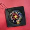 Pingente Chaveiro de Metal de Alta Qualidade, Cabacinha Oca, Estilo Chinês Cinnabar, Ornamento Fofo