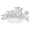 Nova Joia Europeia e Americana Acessório de Cabeça Liga Metálica Moda Pérola Strass Pente de Cabelo para Noiva Acessórios de Cabelo para Vestido de Casamento Pente