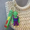 Llavero colgante de Dragon Ball adorno de goma suave de PVC figura de anime de dibujos animados llavero colgante para bolsa de pareja