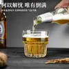 Juego de Vasos de Vidrio Templado para Bar KTV Cerveza, Uso Doméstico y Comercial, Vaso Pequeño Octagonal Anticaídas, Vaso de Agua de Alta Gama
