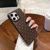 Patrón de cuero adecuado para la funda del teléfono Apple 16PRO Wave Point iphone12/15 Funda suave resistente a caídas Funda protectora simple 13