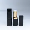 Tubo Quadrado para Batom Preto Embalagem de Cosméticos de Luxo Material Fabricante Venda Direta Tubo para Gloss Labial Processo de Moldagem por Injeção Tubo para Batom Atacado