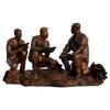 Escultura de Cobre Fundido Personalizada Escultura de Cobre Forjado Figura Externa Celebridade Grande Homem Busto Busto Decoração de Paisagem de Jardim Ornamentos