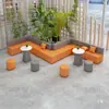 Combinación Sencilla de Sofá de Oficina y Mesa de Centro para Sala de Espera de Biblioteca de Estudio, Vestíbulo, Área de Negociación