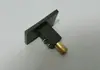 Cabezal de Ducha Cuadrado y Redondo Negro con Tubo Recto, Barra Extendida, Tubo de Extensión, Conector de Barra Deslizante, Extensión Extendida Gris Pistola
