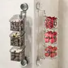 Caja de Almacenamiento de Cocina para Cebolla, Jengibre y Ajo, Cesta de Almacenamiento para Condimentos de Jengibre y Ajo, Cesta de Pared sin Taladro, Estante de Almacenamiento con Ventosa