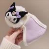Mascarilla de invierno para niños, cálida y resistente al viento, con forro polar y esquinas para los ojos, ideal para estudiantes.