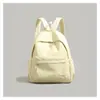 Mochila Sencilla de Color Sólido para Mujer Modelo Nuevo 2026 Mochila Escolar Ligera de Gran Capacidad para Estudiantes de Secundaria y Preparatoria Mochila para Viajes Cortos