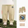 Kaka Panda Roupas Infantis Calças 100% Algodão para Crianças Calças Tecidas para Meninos Roupas de Outono Calças Longas de Outono para Meninas Calças Casuais para Bebês