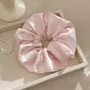 Goma para el pelo de satén con lunares para mujer, alta elasticidad, amigable con la piel, no daña el cabello, cuerda para coleta, accesorio para el pelo de goma