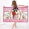Toalla de Baño Suave Infantil Anime Crayon Shin-Chan Secado Rápido Absorbente de Agua Chal de Natación Deportiva Toalla Portátil Toalla de Playa Seaside