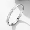 Pulseira de aço titânio nova transfronteiriça criativa simples anticorrosão menino menina fecho de ovo pulseira de casal decoração em aço inoxidável