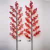 Decoração de Casa Flor Artificial Simulação Fruta Azevinho Decoração de Casamento Simulação Fruta Vermelha Natal Simulação Fruta Vermelha Fruta da Fortuna