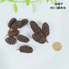 Kit de Materiales para Corona DIY de Flores Secas Accesorios Piñas Ramo Estilo Bosque Preescolar Anillo de Ratán Hecho a Mano Aro de Ratán