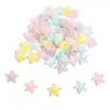 Acrílico Transparente Fosco Estrela de Cinco Pontas Coração Flor de Ameixa Contas Soltas DIY Acessórios de Cabelo Headband Acessórios de Contas Artesanais Venda por Atacado