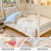 Juego de Ropa de Cama de Gasa de Doble Capa Estilo Helado Clase A para Maternidad e Infancia, Juego de Tres Piezas de Sábana Ajustable Estilo Universitario para Dormitorio Estudiantil
