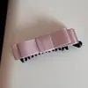 Grampo de Banana Elegante com Laço, Presilha de Cabelo Versátil de Moda de Luxo, Presilha para Rabo de Cavalo, Acessório de Cabelo, Presilha Vertical, Novo Ornamento de Cabelo