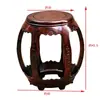 Taburete de Tambor de Palosanto Negro Indonesio, Sándalo Amarillo de Hoja Ancha, Palosanto Africano, Taburete Redondo Chino Tradicional de Madera Maciza, Mesa de Té, Taburete de Guzheng