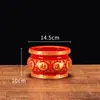 Quemador de Incienso de Cerámica Roja para Uso Doméstico, Dedicado al Dios de la Riqueza, con Varios Tamaños Disponibles, Soporte de Incienso de una Pieza para Entrega Inmediata