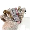 Grampo de Cabelo de Pelúcia Grande Estampa de Leopardo para Mulheres, Prendedor de Coque Grande, Acessório de Cabelo Banana Clip para Meio-Preso de Outono e Inverno
