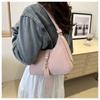 Bolso de hombro de alta gama con cadena retro y textura de moda para mujer, diseño de nicho, 2024