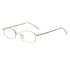 Gafas de Sol Nuevas de Metal Transfronterizas, Gafas de Sol Retro para Hombres y Mujeres, Gafas Cuadradas de Marco Pequeño de Alta Gama Anti-Luz Azul, Amazon