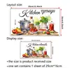 2025 Overover Fc1748 Pegatina de Pared para Utensilios de Cocina y Frutas, Removible y Antiestática, Disponible para Envío Transfronterizo