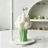 Vela perfumada de tulipanes estilo Ins, decoración de ambiente para dormitorio, regalo de cumpleaños, vela aromática