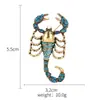Broche Escorpião de Comércio Exterior Europeu e Americano Alfinete Escorpião Vestido Qipao de Manga Curta de Verão Fixador de Corsage Animal Pequeno Ornamento