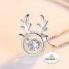 Colar S925 Yilu Has You Prata Esterlina Estilo Coreano Feminino Alce Inteligente Coração Batendo Joia Popular Lote de Joias de Prata