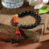 Nuevos brazaletes de estilo étnico, brazaletes de cristal hechos a mano de nicho para estudiantes, niñas, parejas y mejores amigos, al por mayor