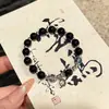Pulsera de Borlas de Mariposa Estilo Chino Más Vendida Mismo Estilo que Xiaohongshu Aspecto Elegante Retro Fresco Mariposa Revoloteando Pulsera al por Mayor