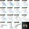 Cierre de lengüeta pieza de chapa metálica archivador con cerradura gancho 8x8mm lengüeta de bloqueo gancho de bloqueo pieza de tope de chapa metálica tuerca accesorios